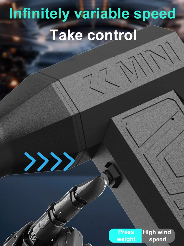 Violent Fan 200000RPM Powerful Air Blower Vacuum Dust Cleaner Type-C Charging Strong Winds 52m/s Brushless Turbo Jet Blower