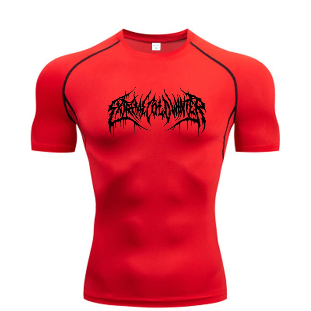 Summer Compression Sweatshirt Short Sleeve Men's Fitness T-Shirt Running Quick-Dry Top Gym Workout Bodybuilding T-Shirt S-3XL Summer Compression Sweatshirt Short Sleeve Men's Fitness T-Shirt Running Quick-Dry Top Gym Workout Bodybuilding T-Shirt S-3XL