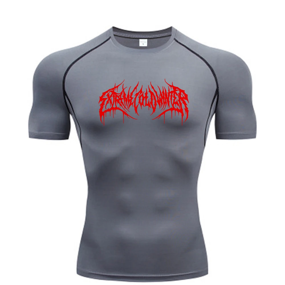 Summer Compression Sweatshirt Short Sleeve Men's Fitness T-Shirt Running Quick-Dry Top Gym Workout Bodybuilding T-Shirt S-3XL Summer Compression Sweatshirt Short Sleeve Men's Fitness T-Shirt Running Quick-Dry Top Gym Workout Bodybuilding T-Shirt S-3XL