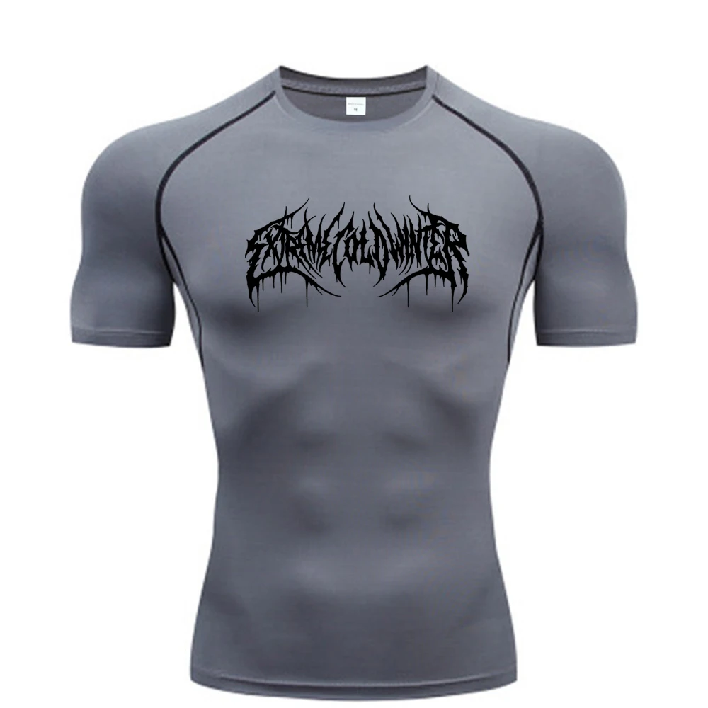 Summer Compression Sweatshirt Short Sleeve Men's Fitness T-Shirt Running Quick-Dry Top Gym Workout Bodybuilding T-Shirt S-3XL Summer Compression Sweatshirt Short Sleeve Men's Fitness T-Shirt Running Quick-Dry Top Gym Workout Bodybuilding T-Shirt S-3XL