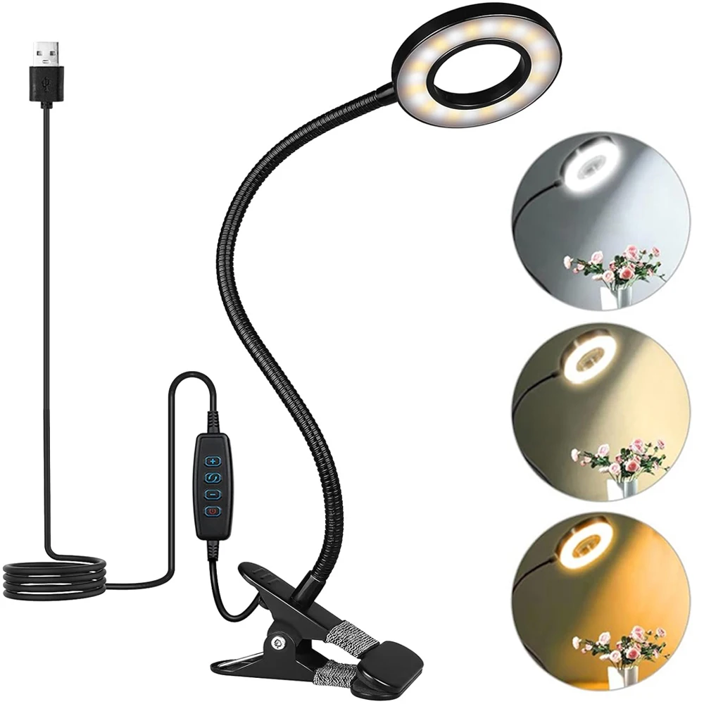 360° Flexible 48 LEDs Clip on Desk Lamp Gooseneck Reading Table Light Eye-Caring USB Clamp Books Night Light Study Read Light 360° Flexible 48 LEDs Clip on Desk Lamp Gooseneck Reading Table Light Eye-Caring USB Clamp Books Night Light Study Read Light