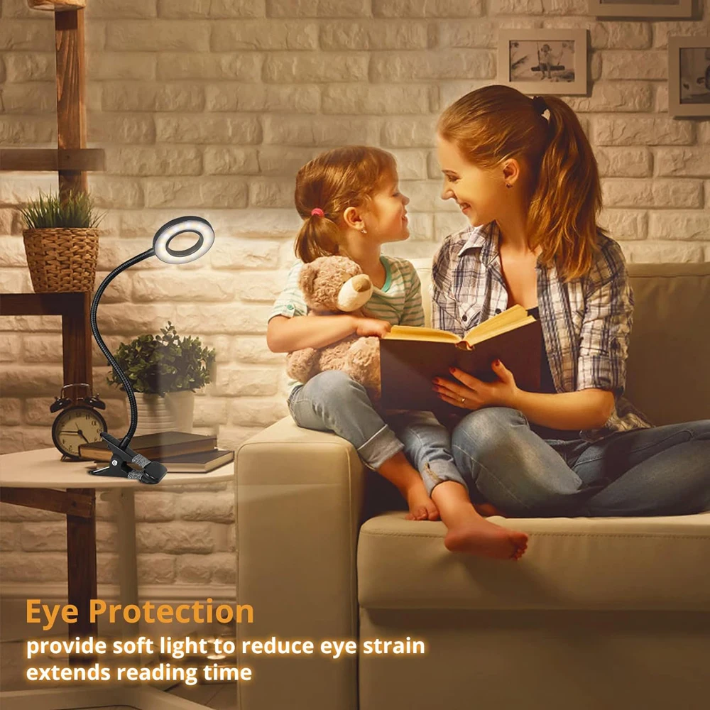 360° Flexible 48 LEDs Clip on Desk Lamp Gooseneck Reading Table Light Eye-Caring USB Clamp Books Night Light Study Read Light 360° Flexible 48 LEDs Clip on Desk Lamp Gooseneck Reading Table Light Eye-Caring USB Clamp Books Night Light Study Read Light