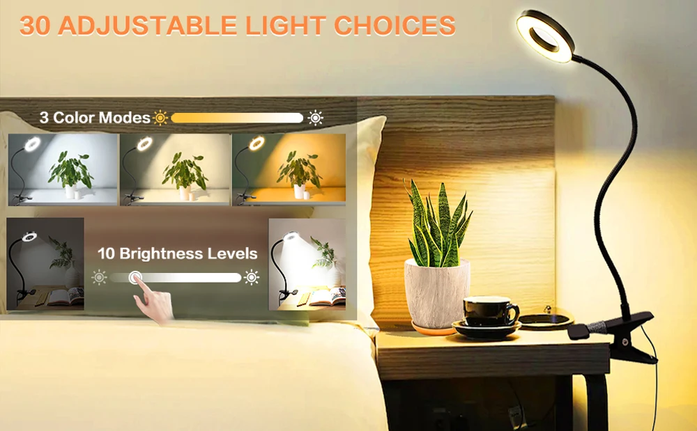 360° Flexible 48 LEDs Clip on Desk Lamp Gooseneck Reading Table Light Eye-Caring USB Clamp Books Night Light Study Read Light 360° Flexible 48 LEDs Clip on Desk Lamp Gooseneck Reading Table Light Eye-Caring USB Clamp Books Night Light Study Read Light
