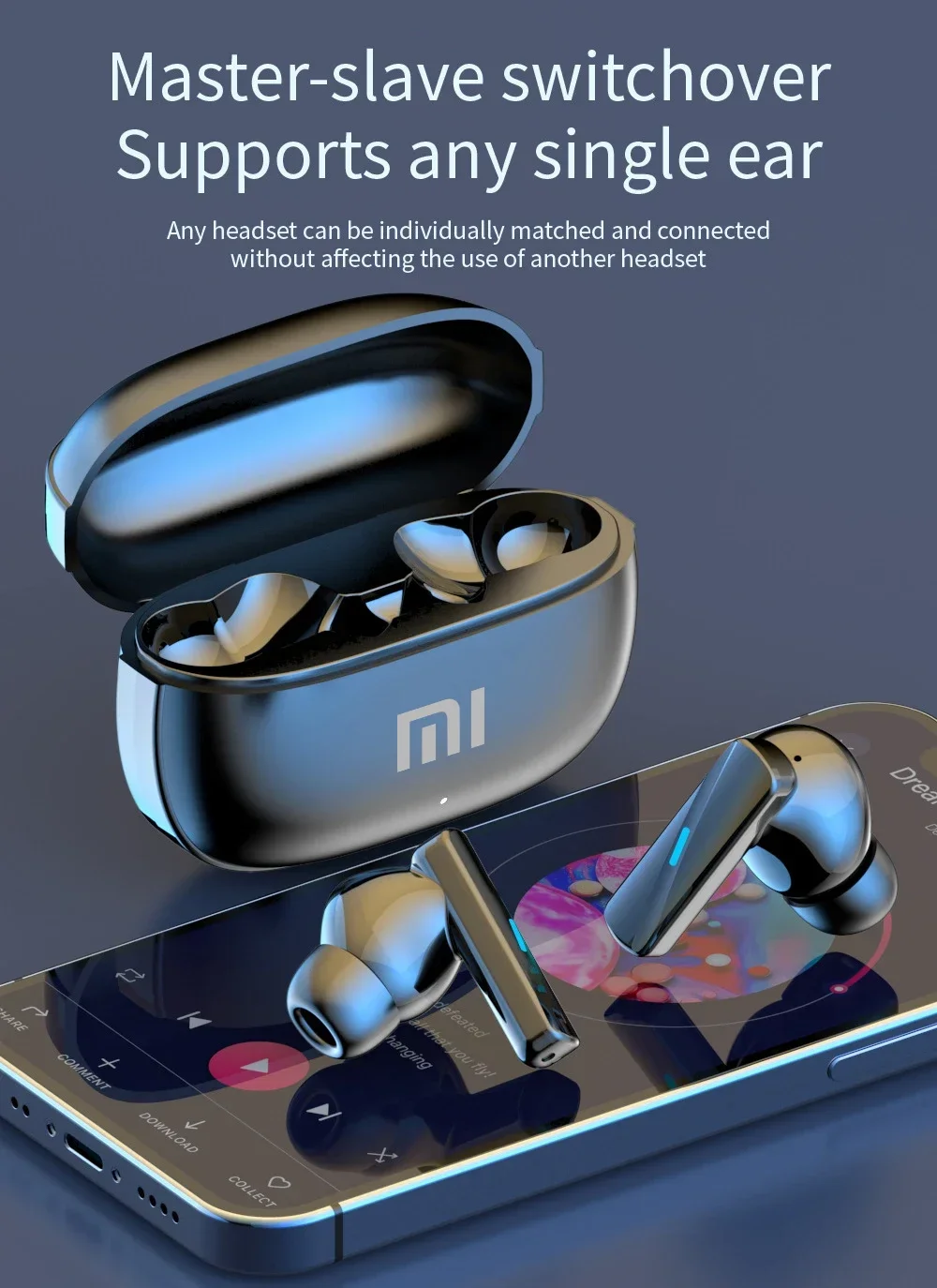 Original Xiaomi Air7 Bluetooth Earphones TWS Touch Control HiFi Wireless Headphone Mic Noise Reduction Earbuds Sports Waterproof