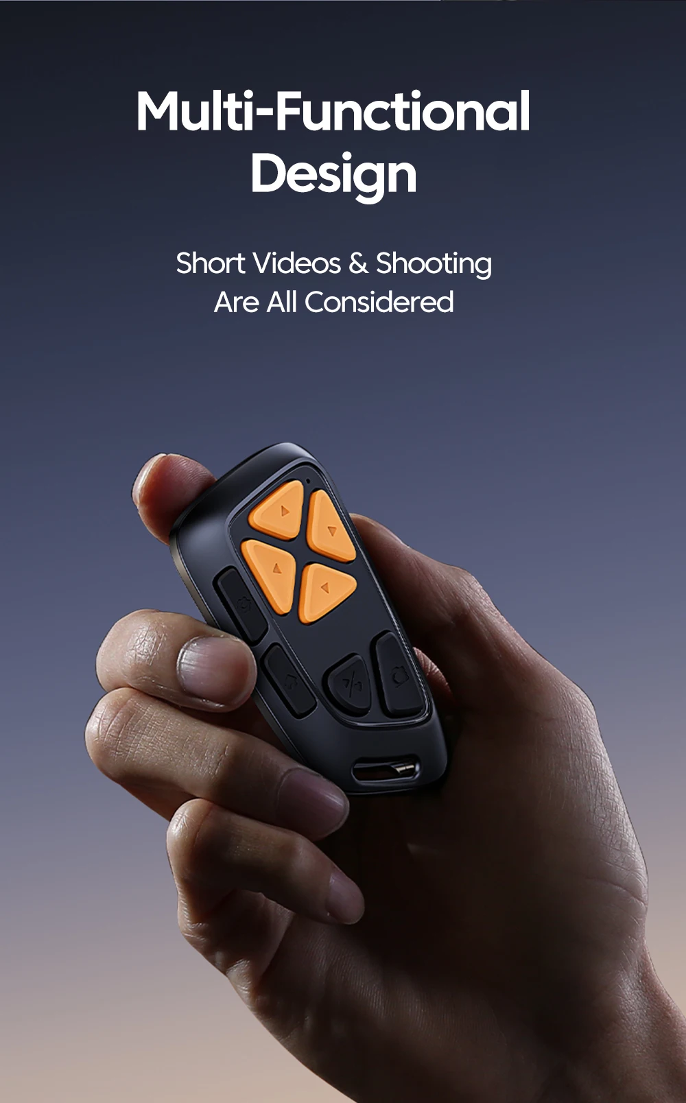 Mute Button Remote Page Turner Wireless Bluetooth Remote Control Page Turner Camera Photo Video Clicker Remote for Android iOS