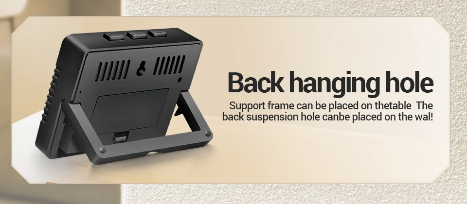 ANENG AP01 LCD Digital Thermometer Hygrometer Indoor Room Temperature Humidity Meter  Alarm Clock Weather Station For Home