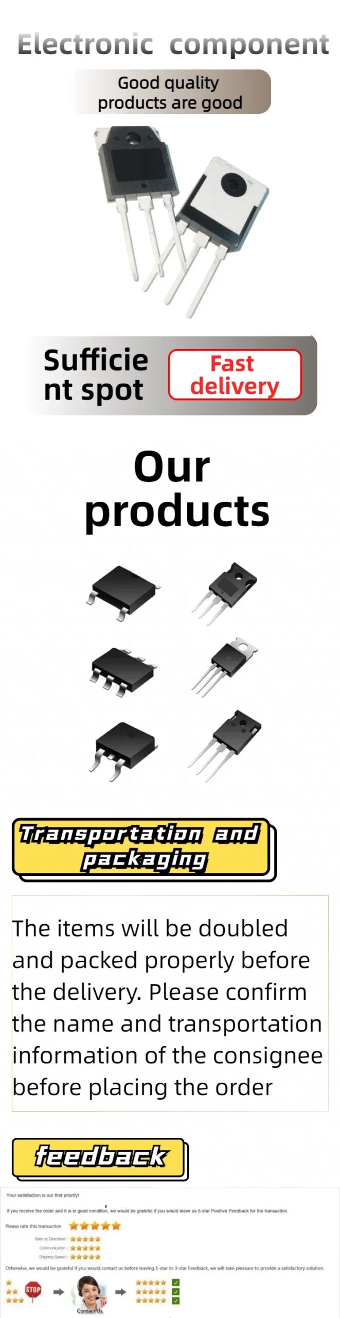 10/20/30PCS 100% Brand New and Quality FQP8N65C FQP8N65 8N65C 8N65 TO-220 8A 650V MOS field-effect transistor