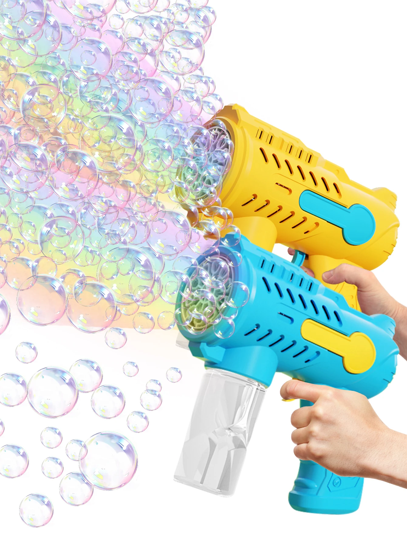 Outdoor wedding bubble gun toy, children's bubble toy, parent-child interactive game without battery bubble water