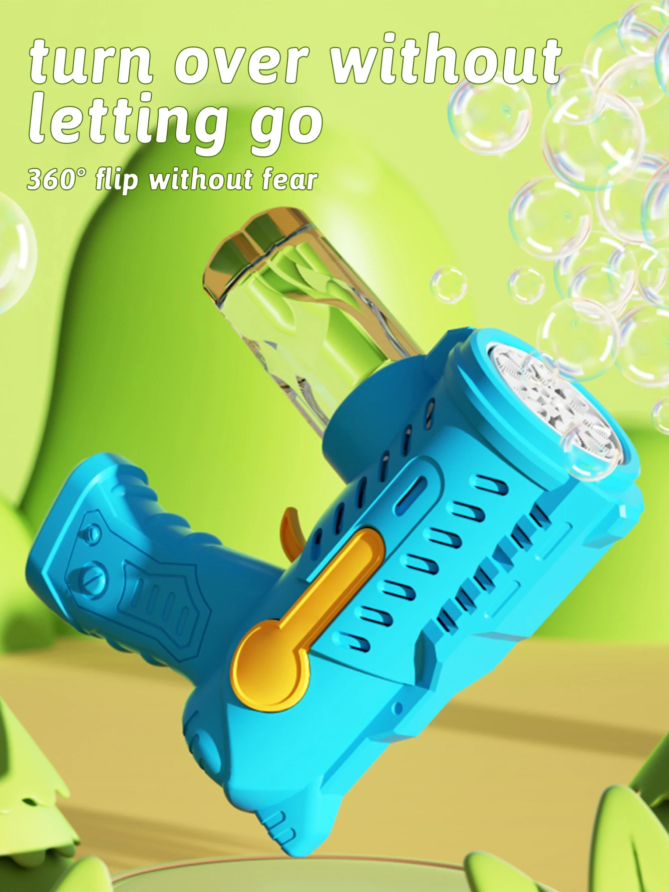 Outdoor wedding bubble gun toy, children's bubble toy, parent-child interactive game without battery bubble water