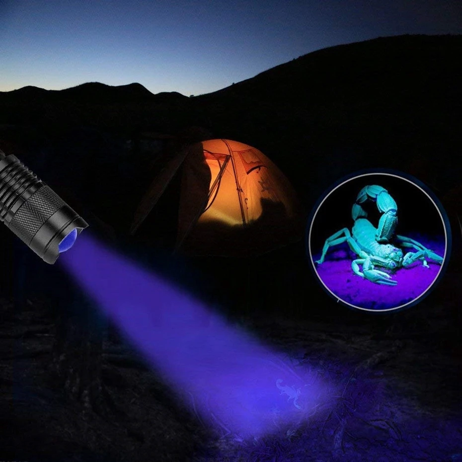 UV Flashlight Black Light Powerful Small Blacklight Flashlight UV Light Mini Black Light Flashlight Detector Light for Pet Urine